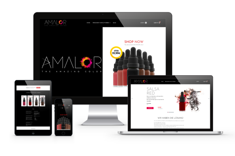webdesign für permanentmakeup amalor von königs design werbeagentur ratingen