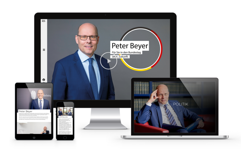 webseite peter beyer cdu gestaltung königs design