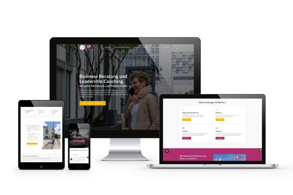 webdesign für consulting and coaching von königs design werbeagentur aus ratingen
