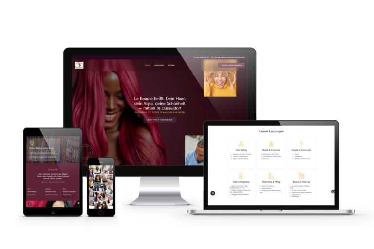 webdesign für la beaute hair von königs design werbeagentur aus ratingen
