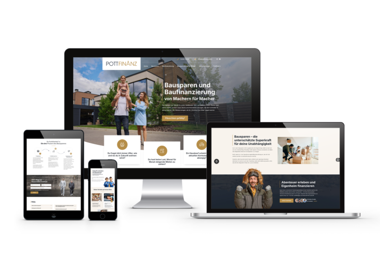 webdesign für pottfinanz von königs design werbeagentur aus ratingen