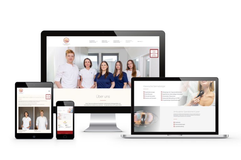 responsive webdesign für hautarzt hamburg von königs design