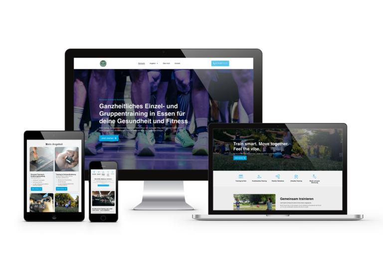 responsive webdesign für personal training swetlana von königs design