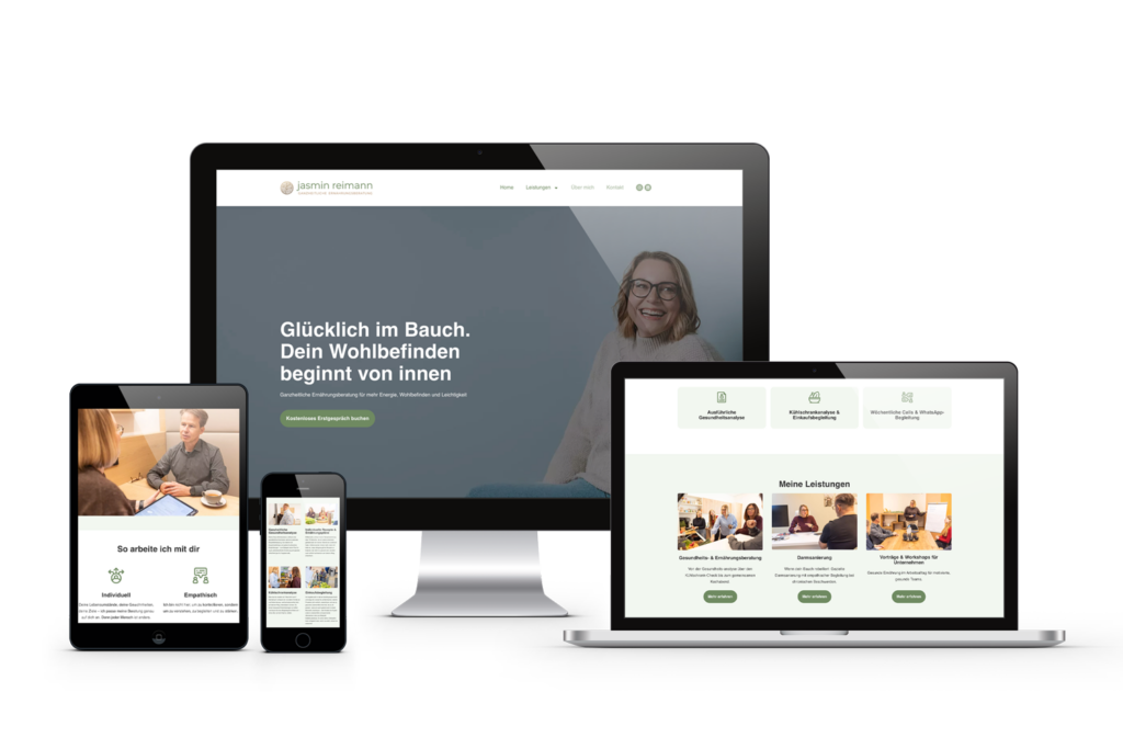 responsive webdesign für jasmin reimann – glücklich im bauch von königs design