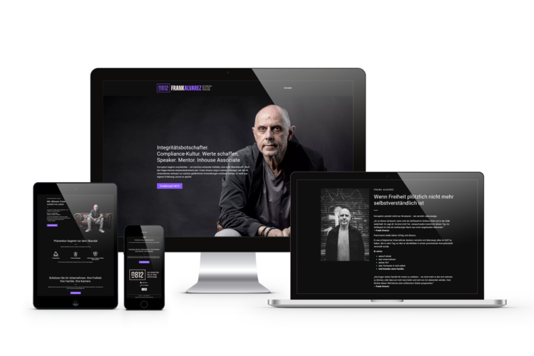 responsive webdesign für frank alvarez von königs design