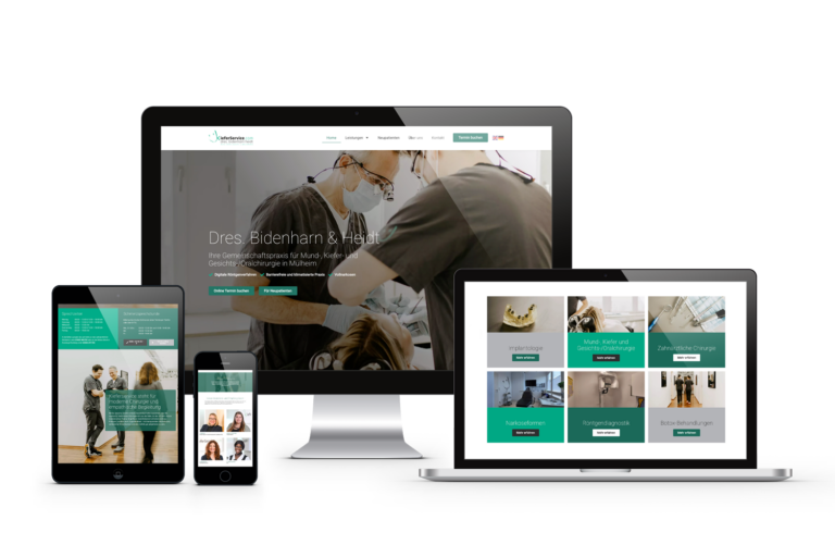 responsive webdesign für kieferservice von königs design
