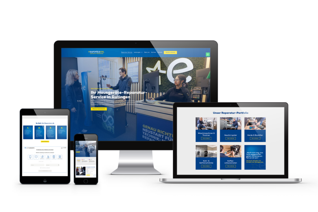 responsive webdesign für euronics und johann wittmer service von königs design